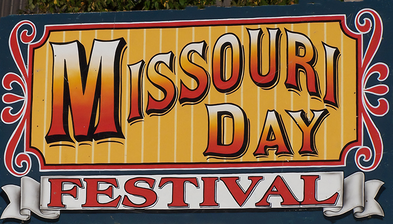 Missouri Day Festival Sign News Graphic