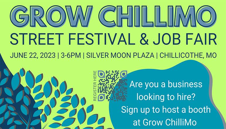 Grow ChilliMo Street Festival and Job Fair News Graphic