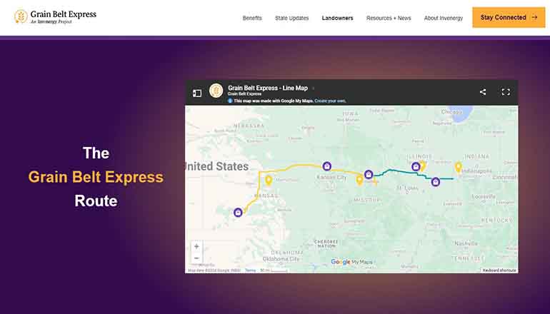 2024 Grain Belt Express website