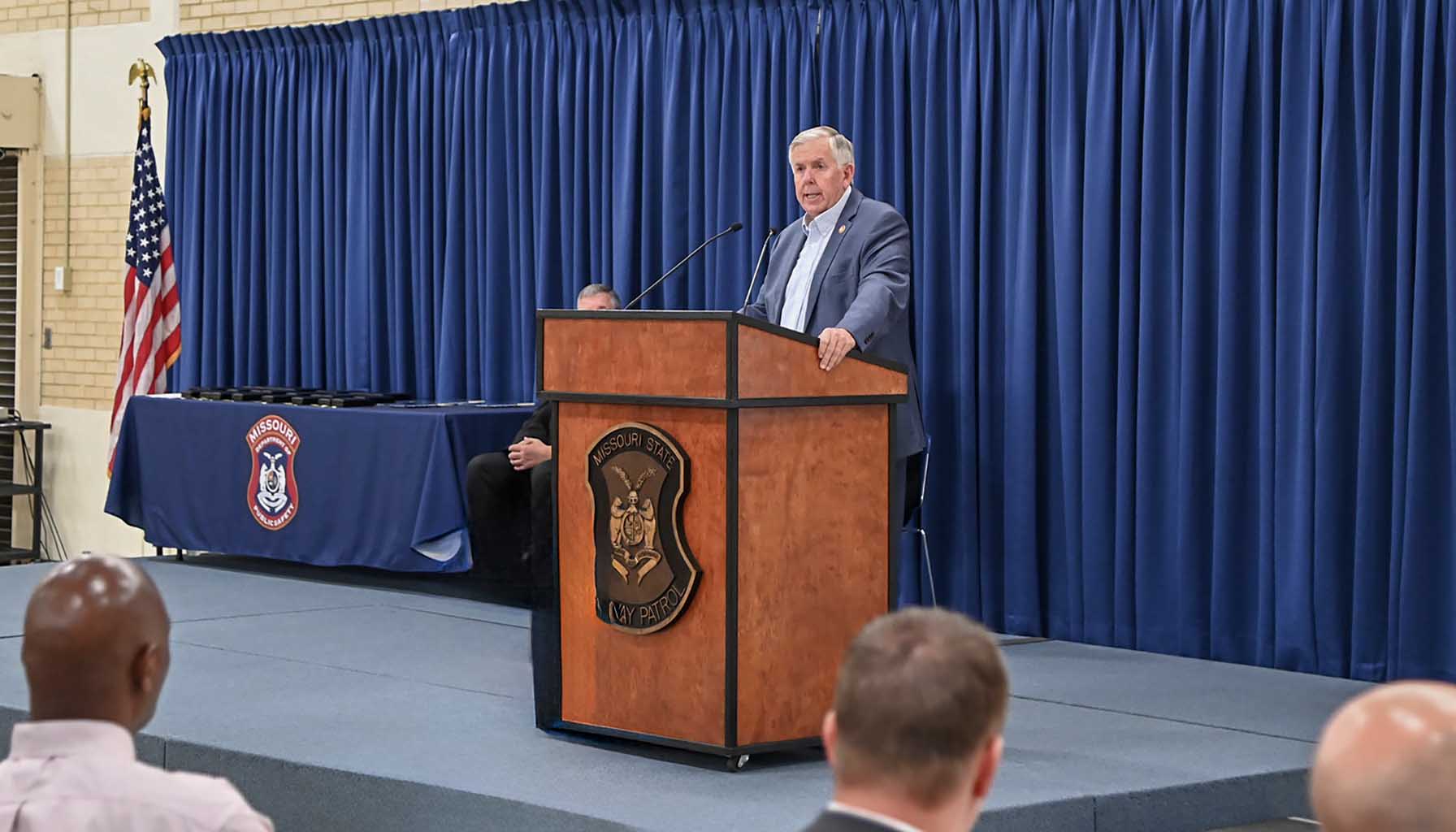 Governor Parson at Missouri Public Safety Medal cceremoony 2024