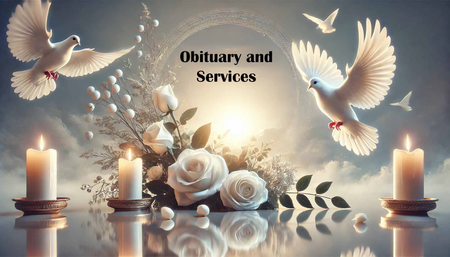 Obituary and Services graphic