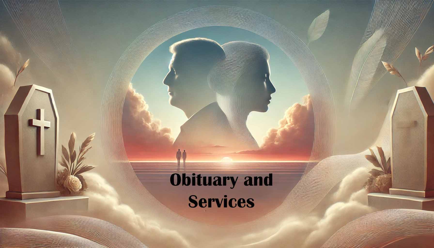 Obituary and Services graphic