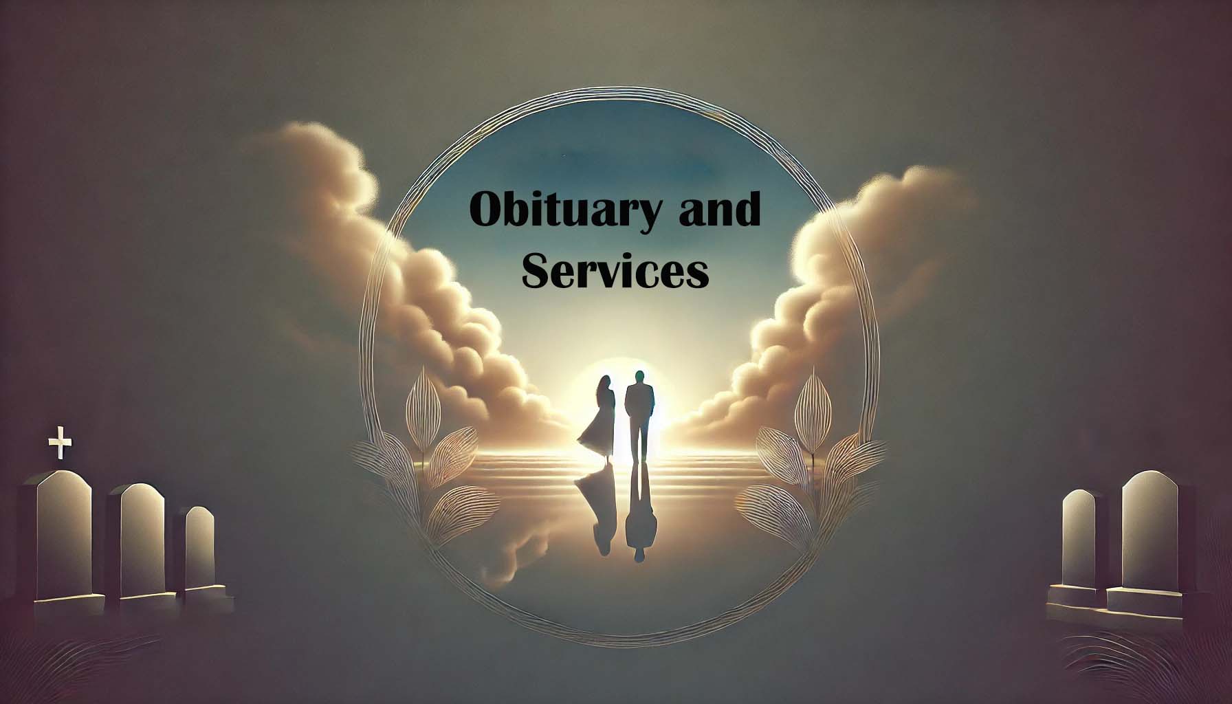 Obituary and Services graphic