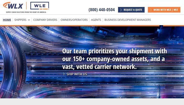 WLX Western Logistics website